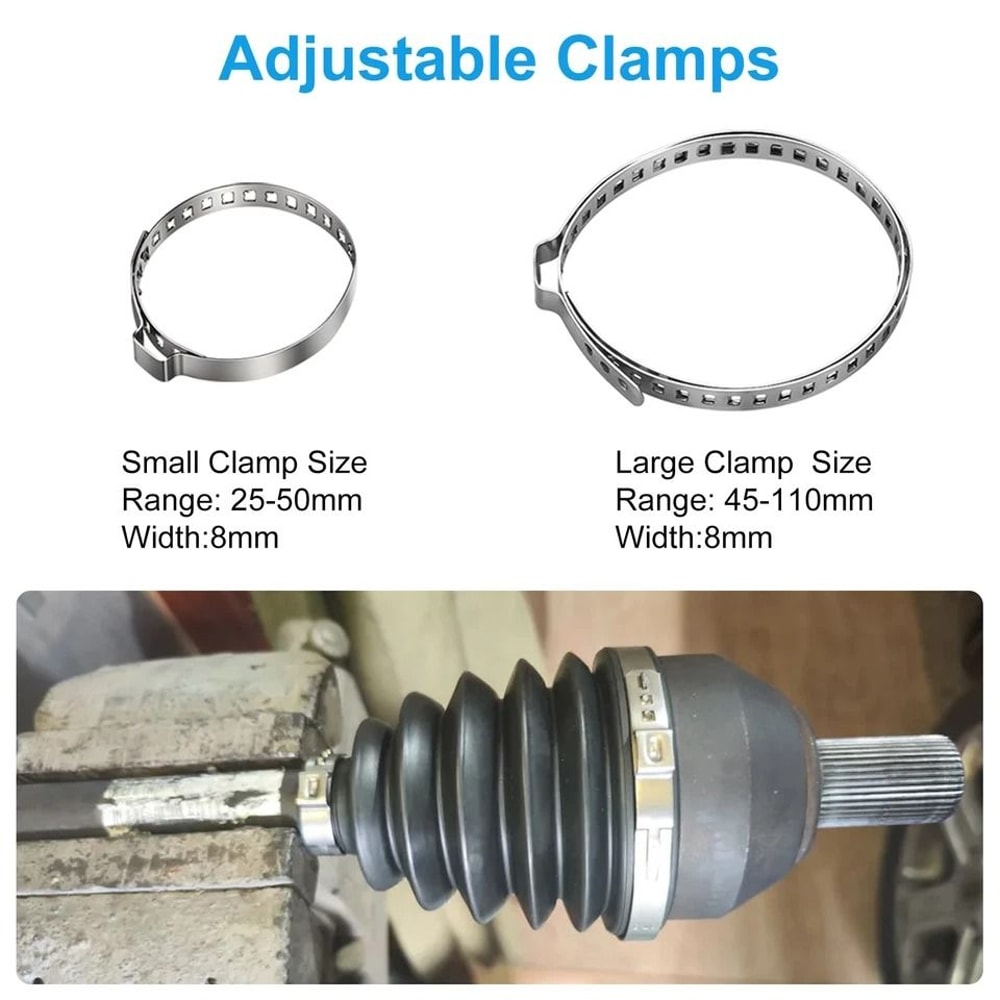 For Axle Joint Boot Crimp Clamp Pliers Tool Kit With Crimp Bands Replace Set 3