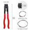 For Axle Joint Boot Crimp Clamp Pliers Tool Kit With Crimp Bands Replace Set 5