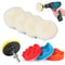 Wool And Sponge Drill Polishing Buffing Pad Set Polishing Buffing Pad With Hook And Loop Backing Pa 0