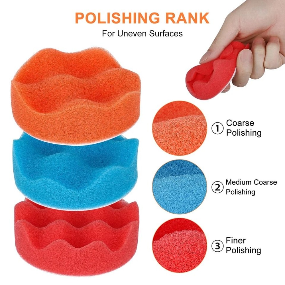 Wool And Sponge Drill Polishing Buffing Pad Set Polishing Buffing Pad With Hook And Loop Backing Pa 4