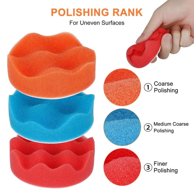 Wool And Sponge Drill Polishing Buffing Pad Set Polishing Buffing Pad With Hook And Loop Backing Pa 4