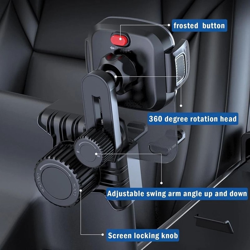 Tesla Screen Car Phone Mount Adjustable Clip Holder For Cybertruck Hands Free Display Fit 5