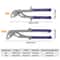 HeavyDuty Set Adjustable Water Pump Pliers V Jaw Tongue Groove PliersProfessional Plumbing Tools 7