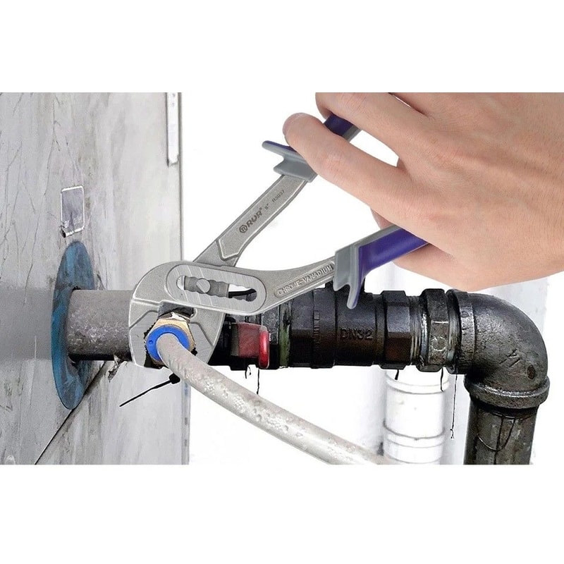 HeavyDuty Set Adjustable Water Pump Pliers V Jaw Tongue Groove PliersProfessional Plumbing Tools 0