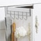 Metal Organizer Over The Door Hooks Rack Hanger Bathroom Perfect For Clothes Hats Bags Home Organiz 0