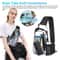 Transparent Backpack Men Women Clear PVC Chest Bag Shoulder Crossbody Waterproof Sling For Daily Us 4