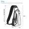 Transparent Backpack Men Women Clear PVC Chest Bag Shoulder Crossbody Waterproof Sling For Daily Us 6