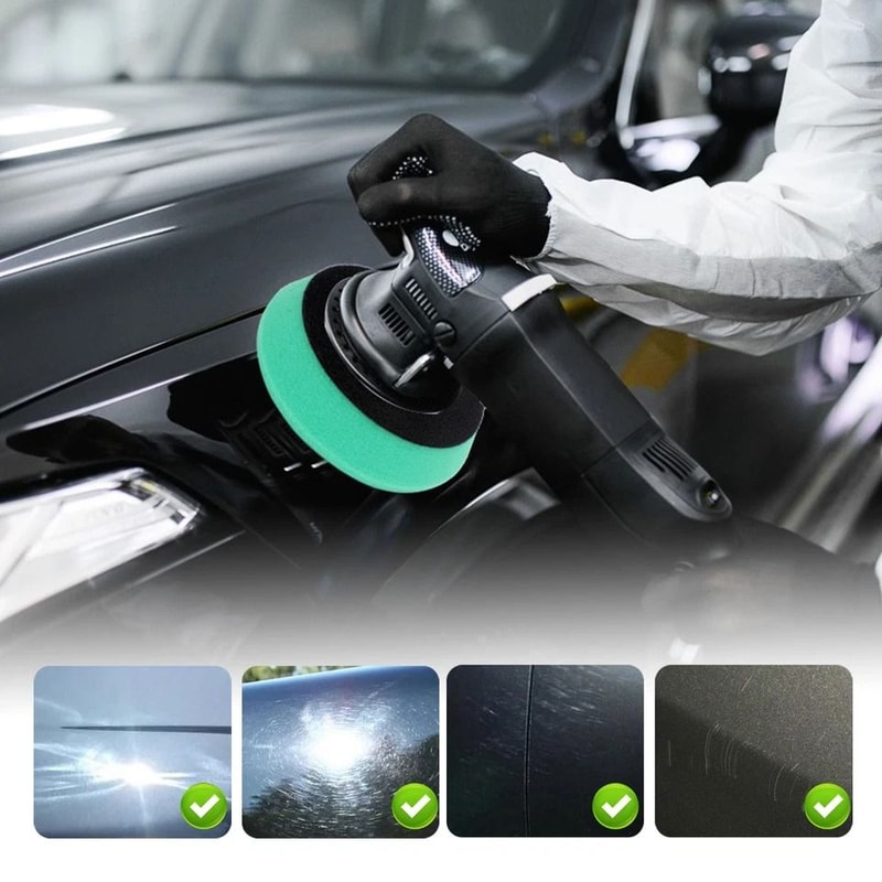 Premium Polisher Pads Buffring DiscShaped Sponge Set For Car Polishing Waxinge Reusable 5