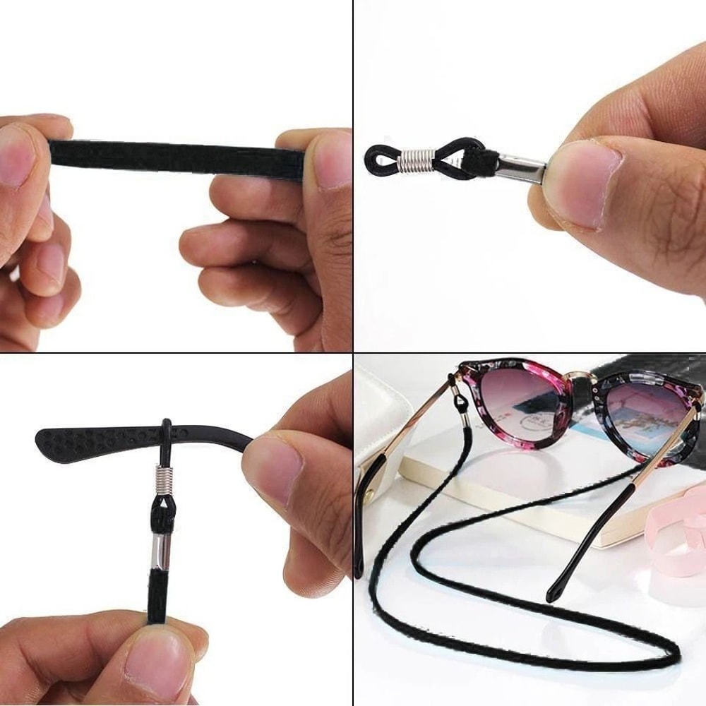 Glasses Strap Neck Cord Adjustable Eyeglass Lanyard Holder Sunglasses Chain Comfortable Durable 4
