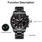 Luminous Luxury Wristwatch Waterproof Mens Watch Classic Stainless Steel Watch 3