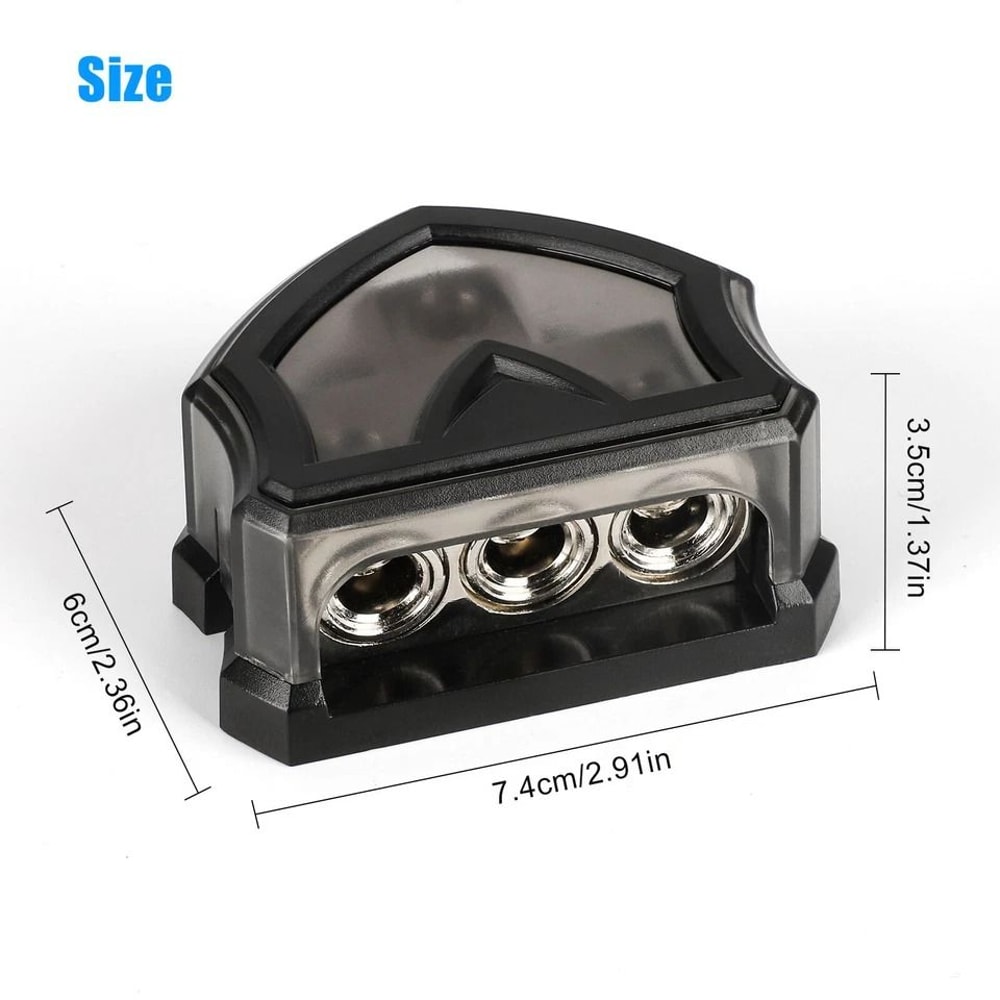 Power Ground Distribution Block Way Gauge Input To Gauge Output For Car Audio And Amplifiers 2