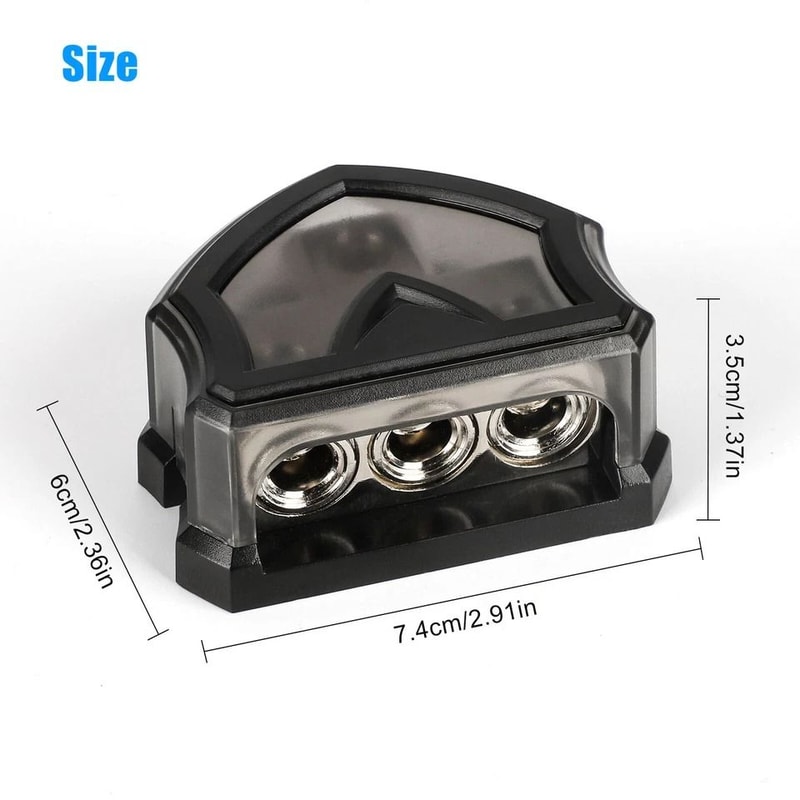 Power Ground Distribution Block Way Gauge Input To Gauge Output For Car Audio And Amplifiers 2
