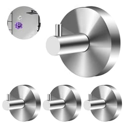 suction cup hooks, heavy duty stainless steel wall hanger, no drilling, strong hold for bathroom, kitchen & laundry use