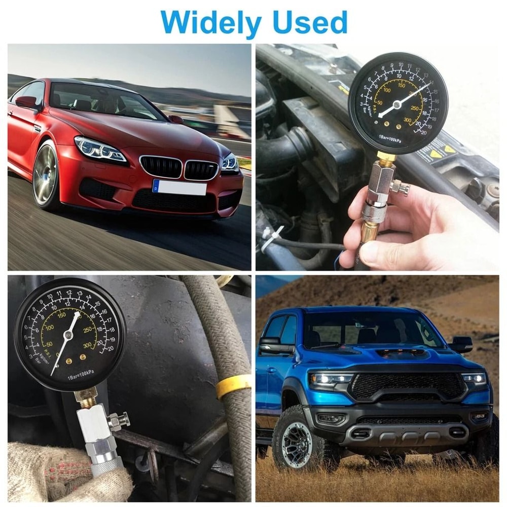 Compression Testing Gauge Engine Compression Tester Kit With Hose Bar For Automotive Small Engines 2