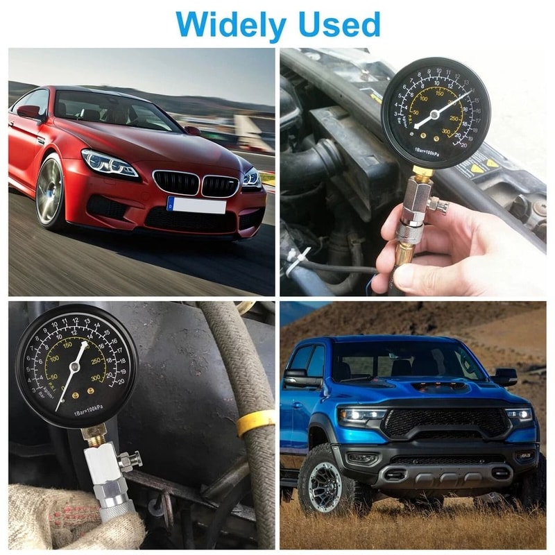 Compression Testing Gauge Engine Compression Tester Kit With Hose Bar For Automotive Small Engines 2