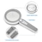 Handheld Magnifying Glass With LED Lights Senior Magnifier For Reading Adjustable Brightness 3