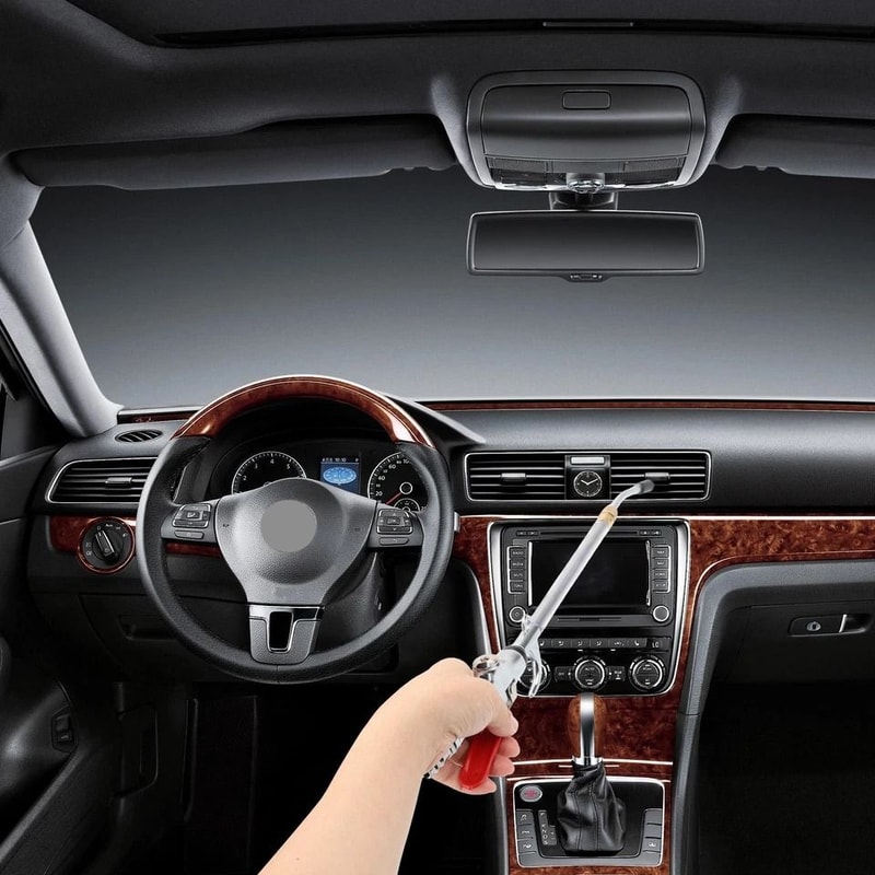 Extendable Heavy Duty Air Blow Gun Nozzle High Flow Dust Removal Tool Male Quick Plug 3