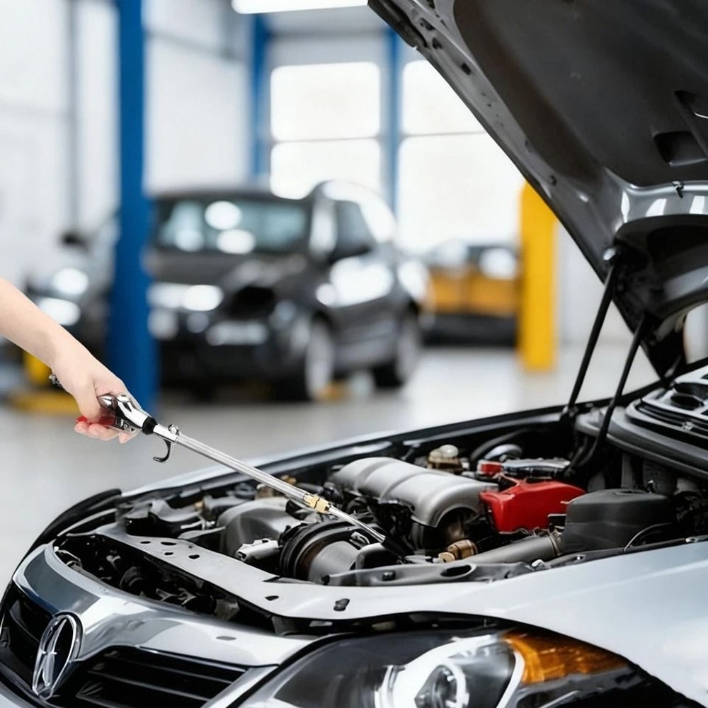 Extendable Heavy Duty Air Blow Gun Nozzle High Flow Dust Removal Tool Male Quick Plug 4