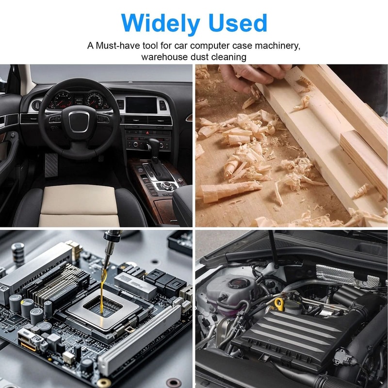 Extendable Heavy Duty Air Blow Gun Nozzle High Flow Dust Removal Tool Male Quick Plug 5