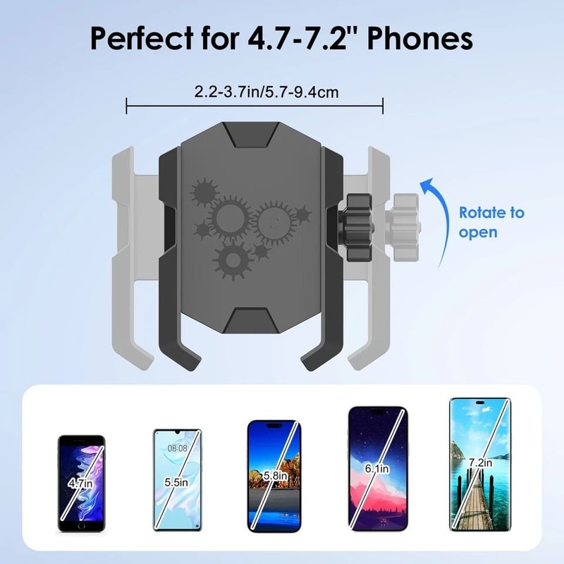 Universal Car Phone Holder Strong Suction Windshield Mount Adjustable For IPhone Samsung Android Ph 1