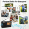 Digital LCD FMAMSW Radio Portable Pocket Radio With Alarm Clock Sleep Timer Earphones LongLasting B 3
