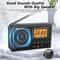Digital LCD FMAMSW Radio Portable Pocket Radio With Alarm Clock Sleep Timer Earphones LongLasting B 6