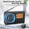Digital LCD FMAMSW Radio Portable Pocket Radio With Alarm Clock Sleep Timer Earphones LongLasting B 6