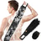 Exfoliating Back Scrubber DoubleSided Body Scrub Towel Bath Exfoliator With Ergonomic Handle 0