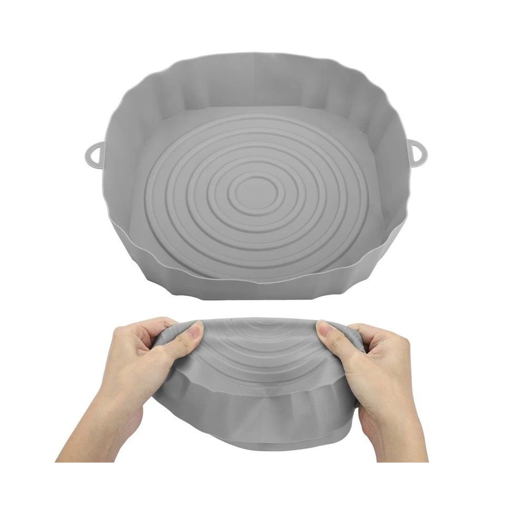 Reusable NonStick Air Fryer Silicone Basket Liners Baking Tray Mats HeatResistant Durable For Easy 0