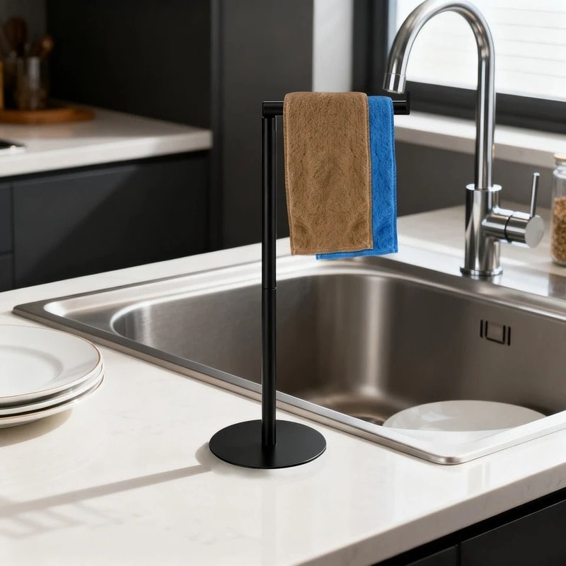 Freestanding Toilet Paper Holder Stand Stainless Steel Towel Rack Portable And Rustproof Ideal For 5