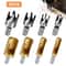 TitaniumPlated Carbon Steel Wood Plug Hole Cutter Dowel Maker Cutting Set Shank Drill Bit For Woodw