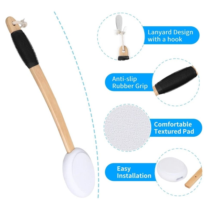 Long Handle Lotion Applicator Back Lotion Brush For Tanning Skin Cream Easy Application NonSlip Han 5