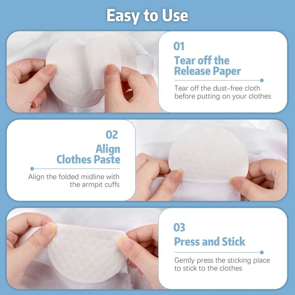 Breathable Underarm Sweat Stickers Disposable Absorber Pads Shield Guard For Ultimate Comfort And F 3