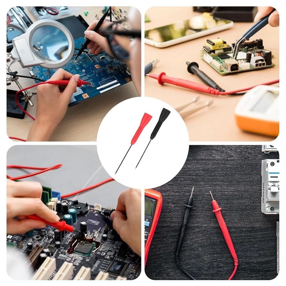 Multimeter Test Probes Precision Sharp Needle NonDestructive Test Leads 3