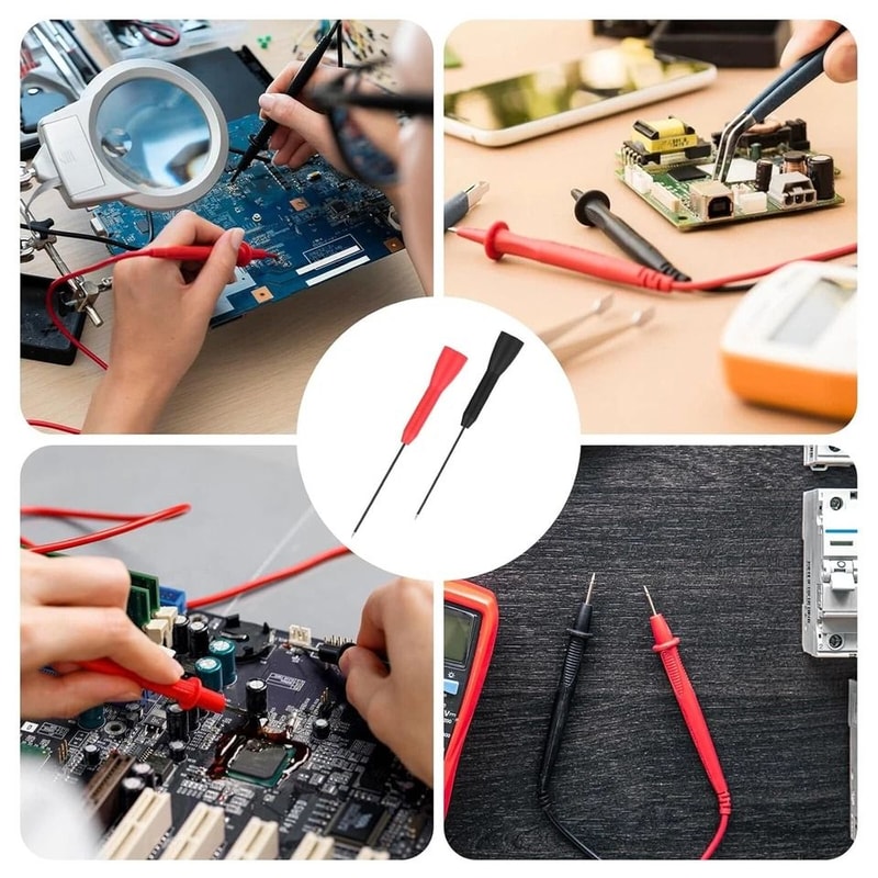 Multimeter Test Probes Precision Sharp Needle NonDestructive Test Leads 3