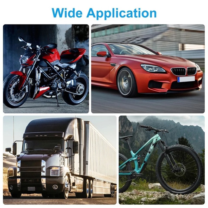 Tire Inflator Lockon Air Chuck Schrader Valve Compatible Double Jaw Lock Female NPT Thread HeavyDut 2