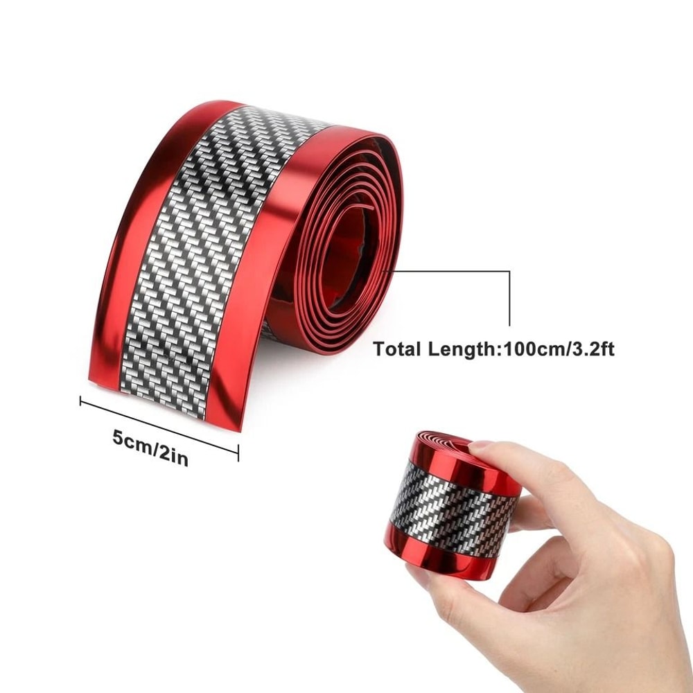 ScratchResistant Car Door Sill Protector SelfAdhesive Plastic Crash Strip Durable Easy To Install 6