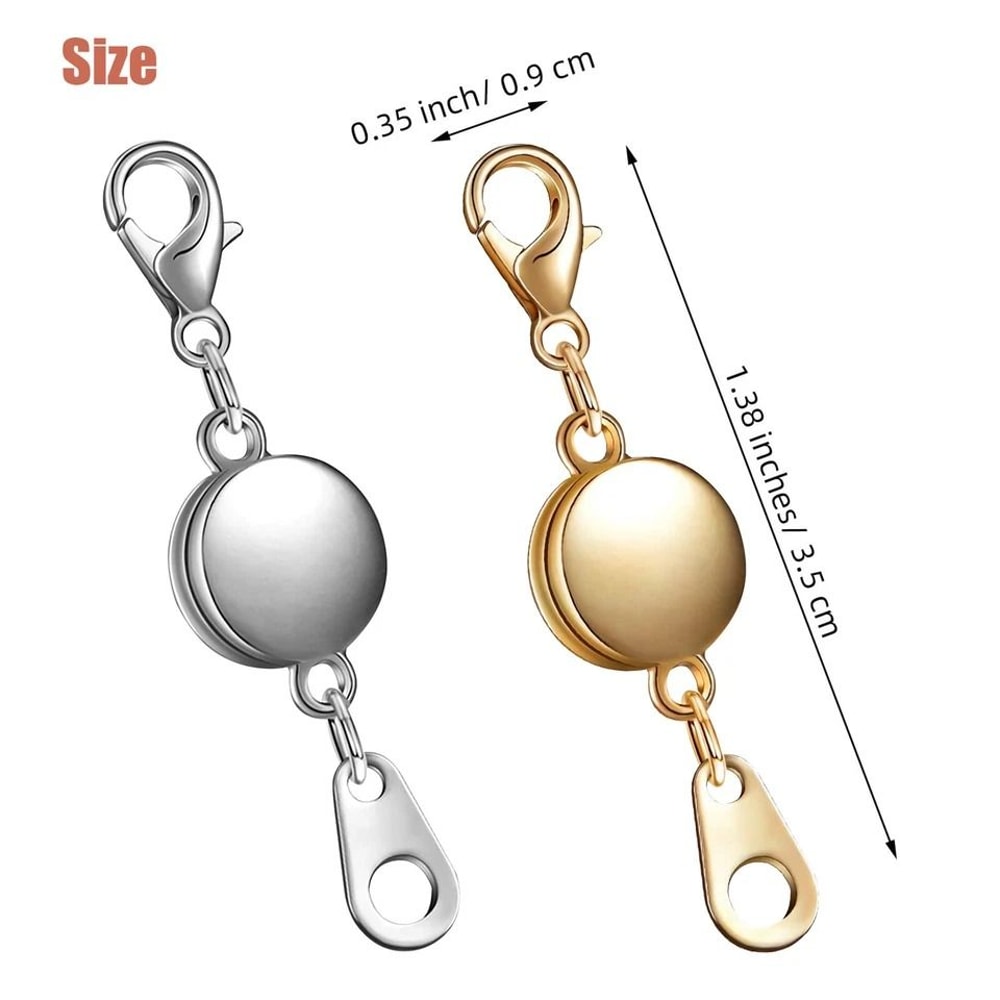 DIY Jewelry Clasp Magnetic Extension Chain Locking Lobster Ring Hook For Necklaces Bracelets DIY Je 2