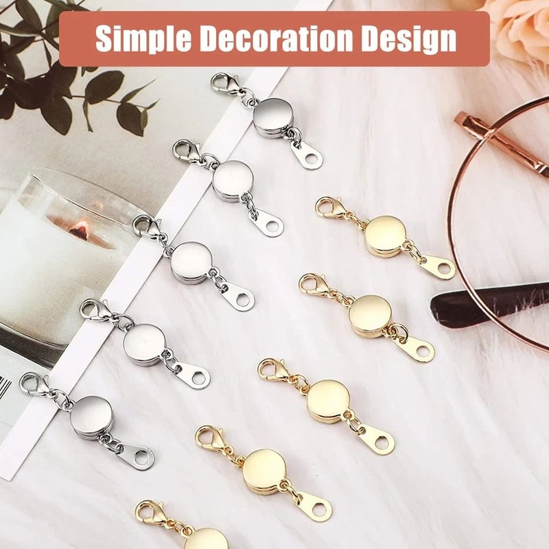 DIY Jewelry Clasp Magnetic Extension Chain Locking Lobster Ring Hook For Necklaces Bracelets DIY Je 4