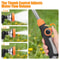 Durable Heavy Duty Watering Wand Garden Hose Spray Patterns Nozzle Sprayer 2