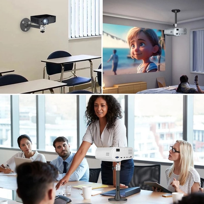 Universal Rotatable Wall Ceiling Mount Stand For Mini Projector DVR Camera Adjustable Tilt 2