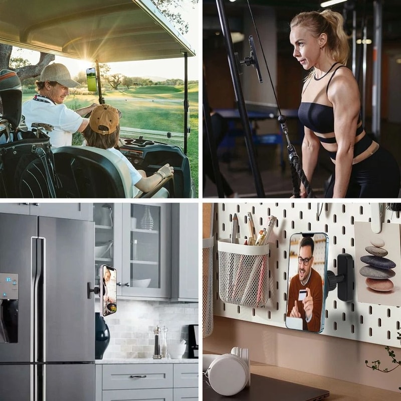 Adjustable Golf Cart Magnetic Phone Holder MagSafe Compatible For IPhone Android HandsFree Conveni 4