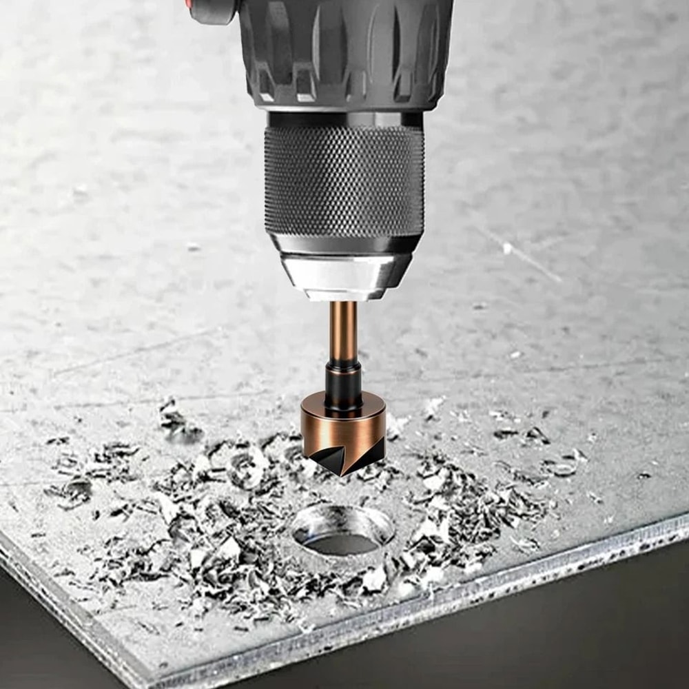 HighSpeed Steel Countersink Drill Bit Set Angled For Wood Plastic Metal And More 3