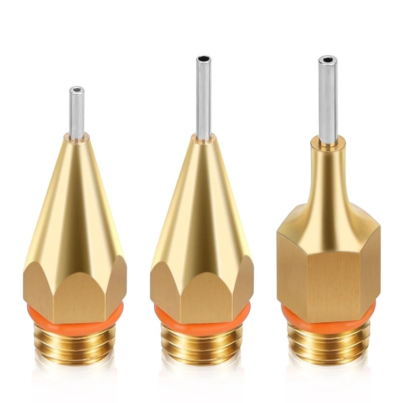 Small Hole Glue Gun Nozzle Durable Copper Stainless Steel Nozzles For Hot Melt Glue Guns 0