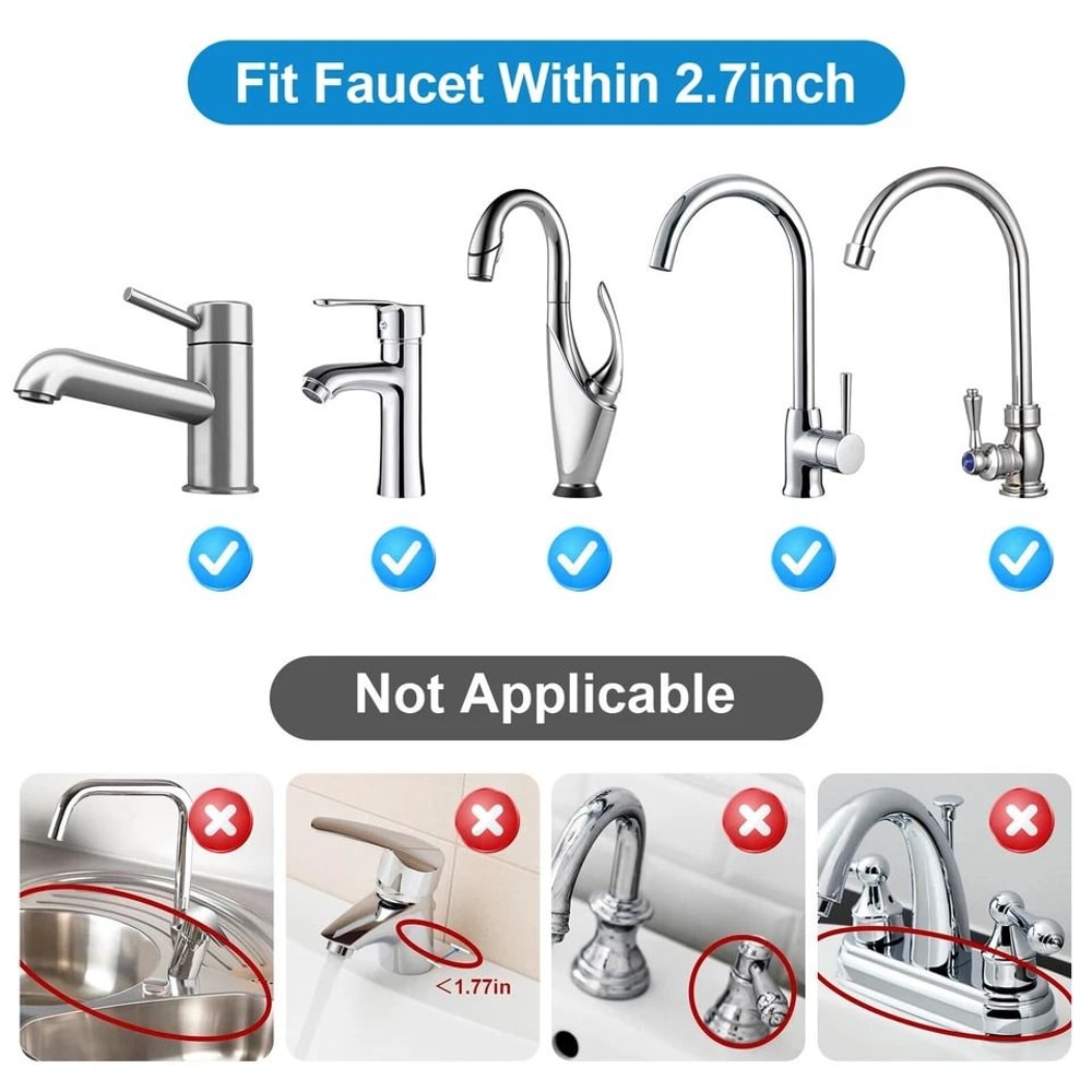Silicone Kitchen Faucet Sinks Splash Guard Adjustable Drain Pad Water Catcher Tray Sink Mat Water C 5
