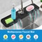 Silicone Kitchen Faucet Sinks Splash Guard Adjustable Drain Pad Water Catcher Tray Sink Mat Water C 6