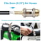 Quick Connect Air Chuck PushOn Brass Tire Inflator Connector Hose Barb Adapter For Schrader Valve 5