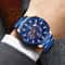 Stainless Steel Quartz Watch For Men Waterproof Business Wristwatch Luminous Classic 1
