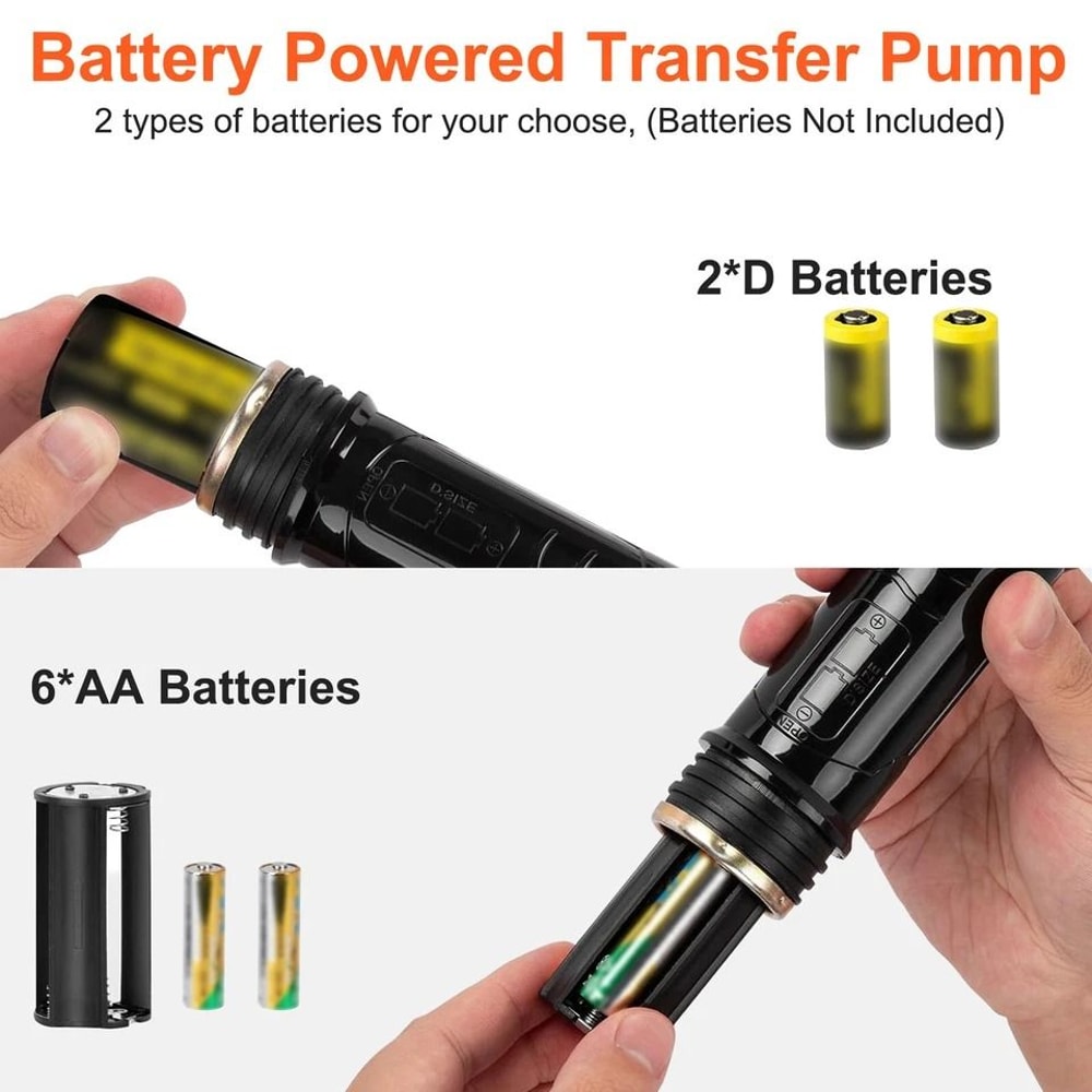 Battery Operated Electric Siphon Pump GPM For Gasoline Oil Water Fuel Liquid Transfer Pump 4