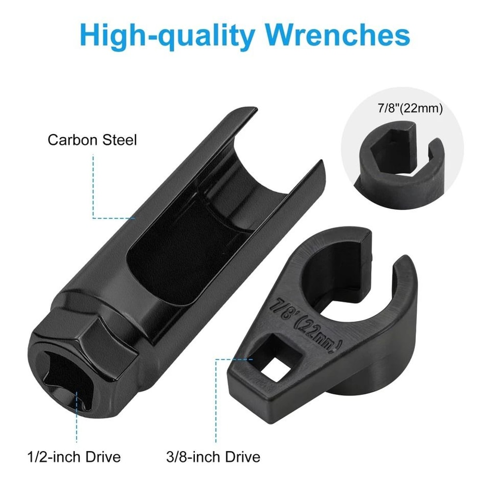 Oxygen Sensor Wrench Sensor Removal Tool Slotted Socket And Drive Sizes 6